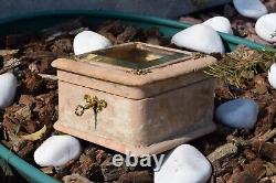 ORIGINAL Antique Box case imperial russian jewelry vtg old candy Nicholas II