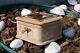 ORIGINAL Antique Box case imperial russian jewelry vtg old candy Nicholas II