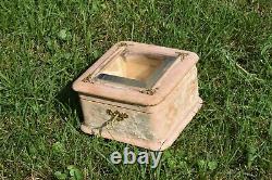 ORIGINAL Antique Box case imperial russian jewelry vtg old candy Nicholas II