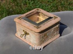 ORIGINAL Antique Box case imperial russian jewelry vtg old candy Nicholas II