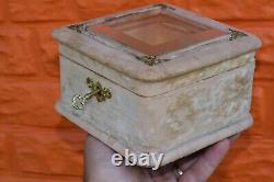 ORIGINAL Antique Box case imperial russian jewelry vtg old candy Nicholas II