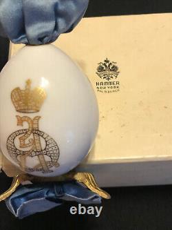 Old Russian Imperial Antique Romanov Porcelain Easter Egg Empress Hammer Gallery