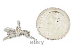 One Of Kind Imperial Russian Platinum Diamonds Sprint Artic Hare Rabbit Charm