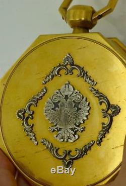 One of a kind antique Imperial Russian Octagonal Lepine Repeater oversize watch