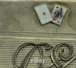 One of a kind antique WWI Imperial Russian General's silver&gold cigarette case