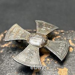 Original Antique Badge Russian Imperial Soldier's Cross Order Medal Pin Military