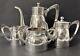 Original Antique Imperial Russian 84-Silver 4-Pieces Tea/Coffee Set