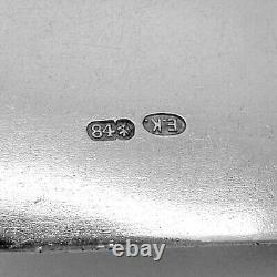 Original E. K. Faberge Monogram Genuine Silver 84 Russian Imperial Antique Russia