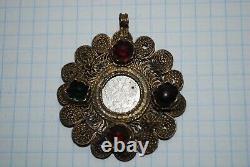 Original Old Rare Antique Imperial Russian Bronze Silver Jewelry Dukach 1900's