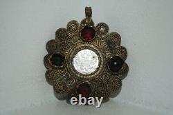 Original Old Rare Antique Imperial Russian Bronze Silver Jewelry Dukach 1900's