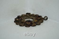 Original Old Rare Antique Imperial Russian Bronze Silver Jewelry Dukach 1900's