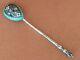 Original Old Russian Imperial Silver 84 Cloisonne Enamel Spoon Antiques Russia