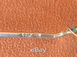 Original Old Russian Imperial Silver 84 Cloisonne Enamel Spoon Antiques Russia