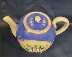 Original Russian Imperial Antique Porcelain Floral Teapot by Miklashevski Factor
