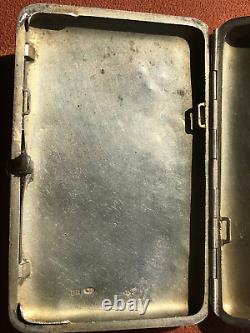 Original Russian Imperial Silver- 84 Cigarette Case Wonderful Box Antique Russia