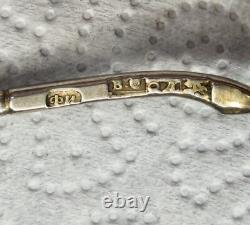 Pair of Antique Imperial Russian Niello Enamel 84 Silver Gilded Caviar Spoons