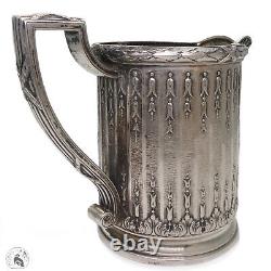 Peter Carl Faberge antique Russian Imperial solid silver jug 84 creamer rare