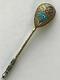 Pictorial Nice Spoon Cloisonne Enamel Silver 84 Russian Imperial Antiques Russia