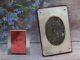 Portrait Antique table icon imperial russian Tsar Nicholas II Romanov silver vtg
