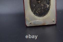Portrait Antique table icon imperial russian Tsar Nicholas II Romanov silver vtg