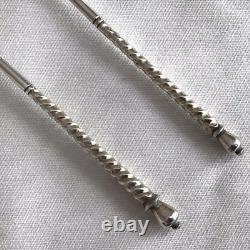 Pr 1885 Imperial Russian 84 Zolotniki Silver Niello Spoons By Vasily M. Ashmarin
