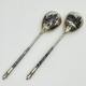 Pr Imperial Russian 84 Zolotniki Silver Niello Spoons Lev Fridrikhovitch Oleks