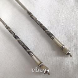 Pr Imperial Russian 84 Zolotniki Silver Niello Spoons Lev Fridrikhovitch Oleks