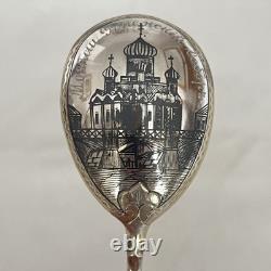 Pr Imperial Russian 84 Zolotniki Silver Niello Spoons Lev Fridrikhovitch Oleks