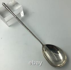 Quality Russian Silver Dessert Size Spoon Moscow Early 1900s