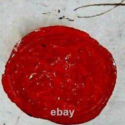 RARE 1840 Imperial Russian Signed Sealed Nicholas I Military Document Wax Stamp