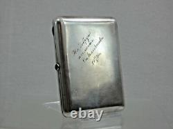 RARE ANTIQUE IMPERIAL RUSSIAN 84 SILVER CIGARETTE CASE Bogatyr fine quality