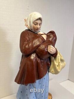 RARE Antique 19C Imperial Russian F. Gardner Porcelain Figurine 9.5