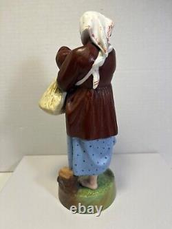 RARE Antique 19C Imperial Russian F. Gardner Porcelain Figurine 9.5