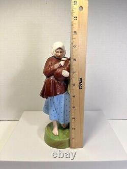 RARE Antique 19C Imperial Russian F. Gardner Porcelain Figurine 9.5