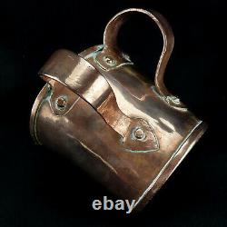 RARE Antique Jewish Washing Cup Imperial Russian Copper Judaica Netilat Yadayim