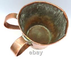 RARE Antique Jewish Washing Cup Imperial Russian Copper Judaica Netilat Yadayim