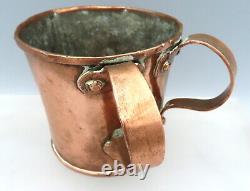 RARE Antique Jewish Washing Cup Imperial Russian Copper Judaica Netilat Yadayim