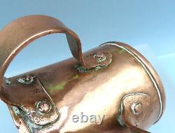 RARE Antique Jewish Washing Cup Imperial Russian Copper Judaica Netilat Yadayim