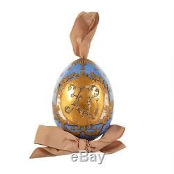 RARE Antique Russian Imperial Porcelain Alexander III Presentation Easter Egg