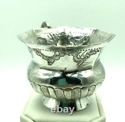 Rare 1795 Catherine II Antique Imperial Russian Silver Charka Chased Cup Moscow