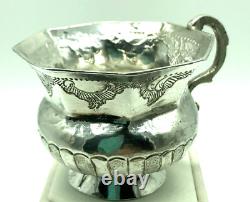 Rare 1795 Catherine II Antique Imperial Russian Silver Charka Chased Cup Moscow