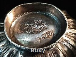 Rare 18c Catherine II Antique Imperial Russian Silver Charka Chased Cup Moscow