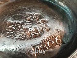 Rare 18c Catherine II Antique Imperial Russian Silver Charka Chased Cup Moscow