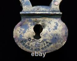 Rare Antique 17c. Royalty Imperial Russian Brass Lock to Royal Romanov Palace RU