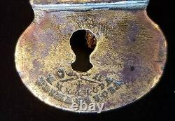 Rare Antique 17c. Royalty Imperial Russian Brass Lock to Royal Romanov Palace RU