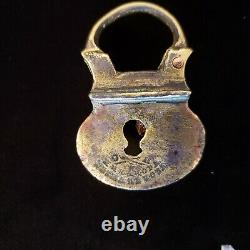 Rare Antique 17c. Royalty Imperial Russian Brass Lock to Royal Romanov Palace RU