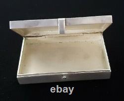 Rare Antique 1917 Imperial Russian Pan Slavic Silver Snuff Pill Box Vesta Case