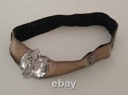 Rare Antique 19th C. Russian Solid SIlver & Niello Belt