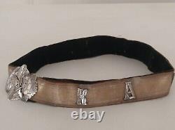 Rare Antique 19th C. Russian Solid SIlver & Niello Belt