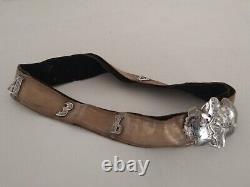 Rare Antique 19th C. Russian Solid SIlver & Niello Belt